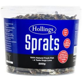 Hollings Dried Sprats - 500g Tub